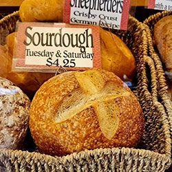 fresh sourdough bread from Kohnen’s Country Bakery, Tehachapi, CA