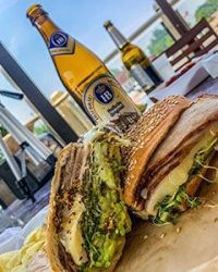 Made-to-order sandwich feast and German beer from Kohnen’s Country Bakery, Tehachapi, CA